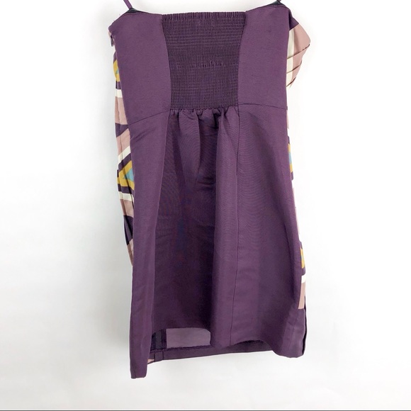 Ecote Strapless Kilim Print Pattern Dress Size Medium in Purple Urban Outfitters - Picture 4 of 6